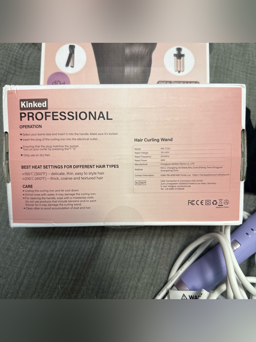 Professional 5-in-1 Curling Wand - Lavender - Picture 6 of 9